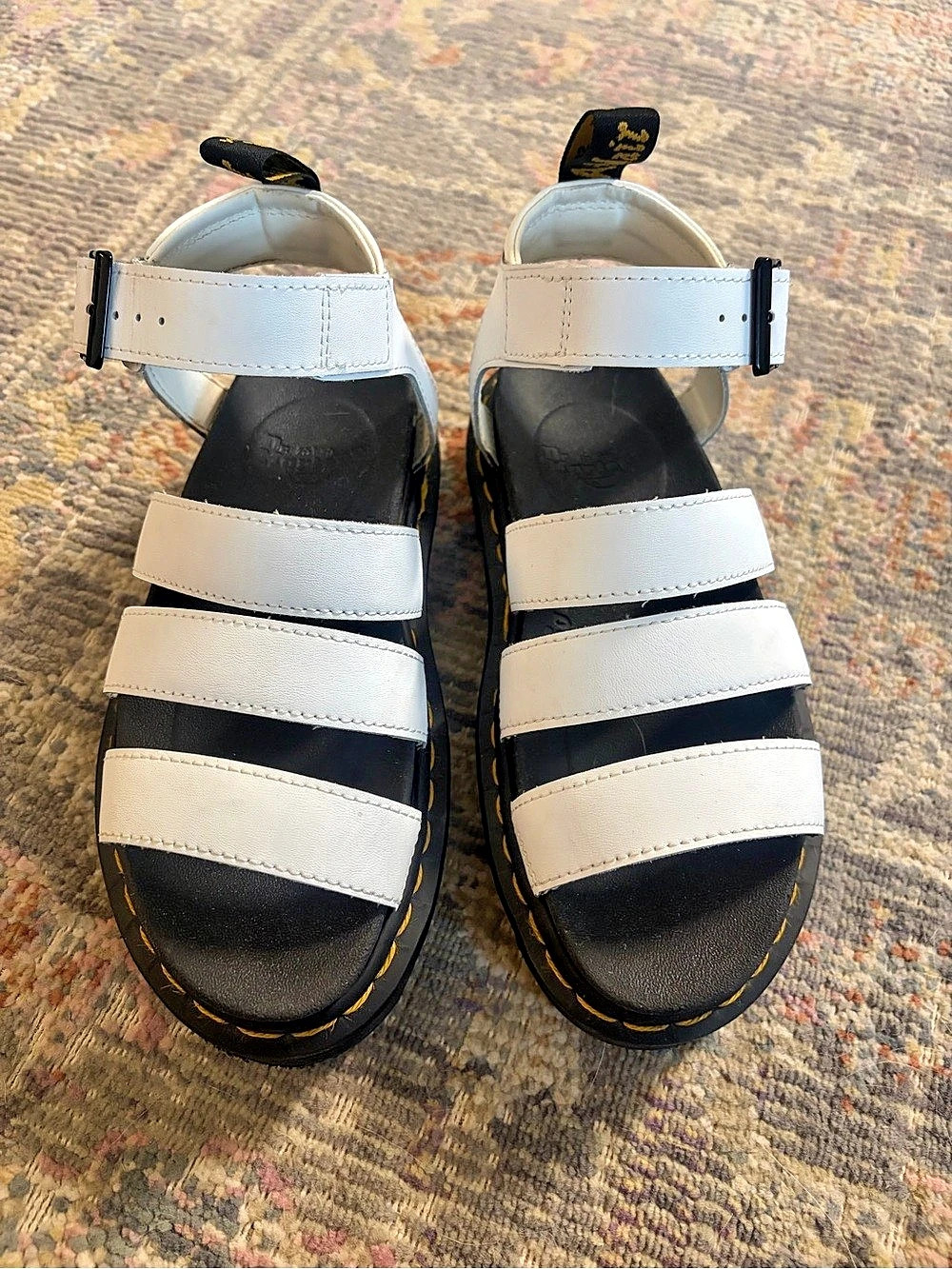 Dr. Martens Blaire Hydro Leather Strap Sandals Hydro Leather Platform Sandals